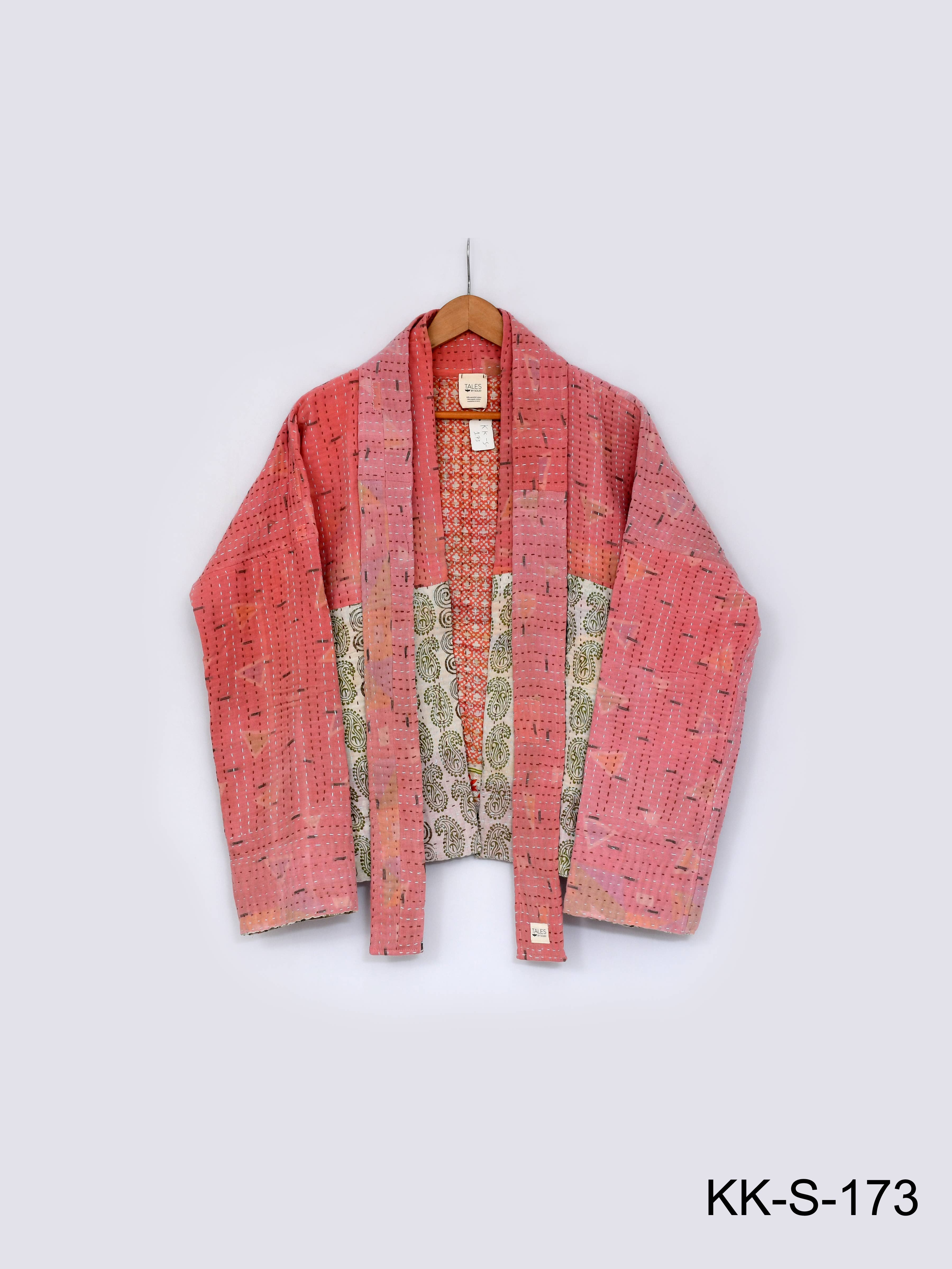 Crafts by Solid - Wholesale Jacket - Women's - Kantha Jacket - Pink & Purple - Short4