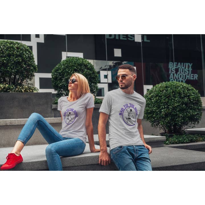 Bad to the Bone Tshirt for wholesale by ST Wholesale