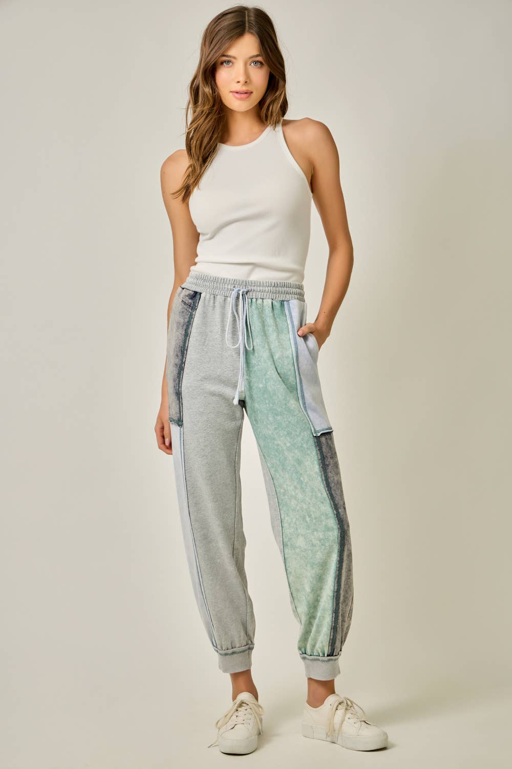 Mystree - Wholesale Pants - Women's - 61539 Color Blocked Track Pants14