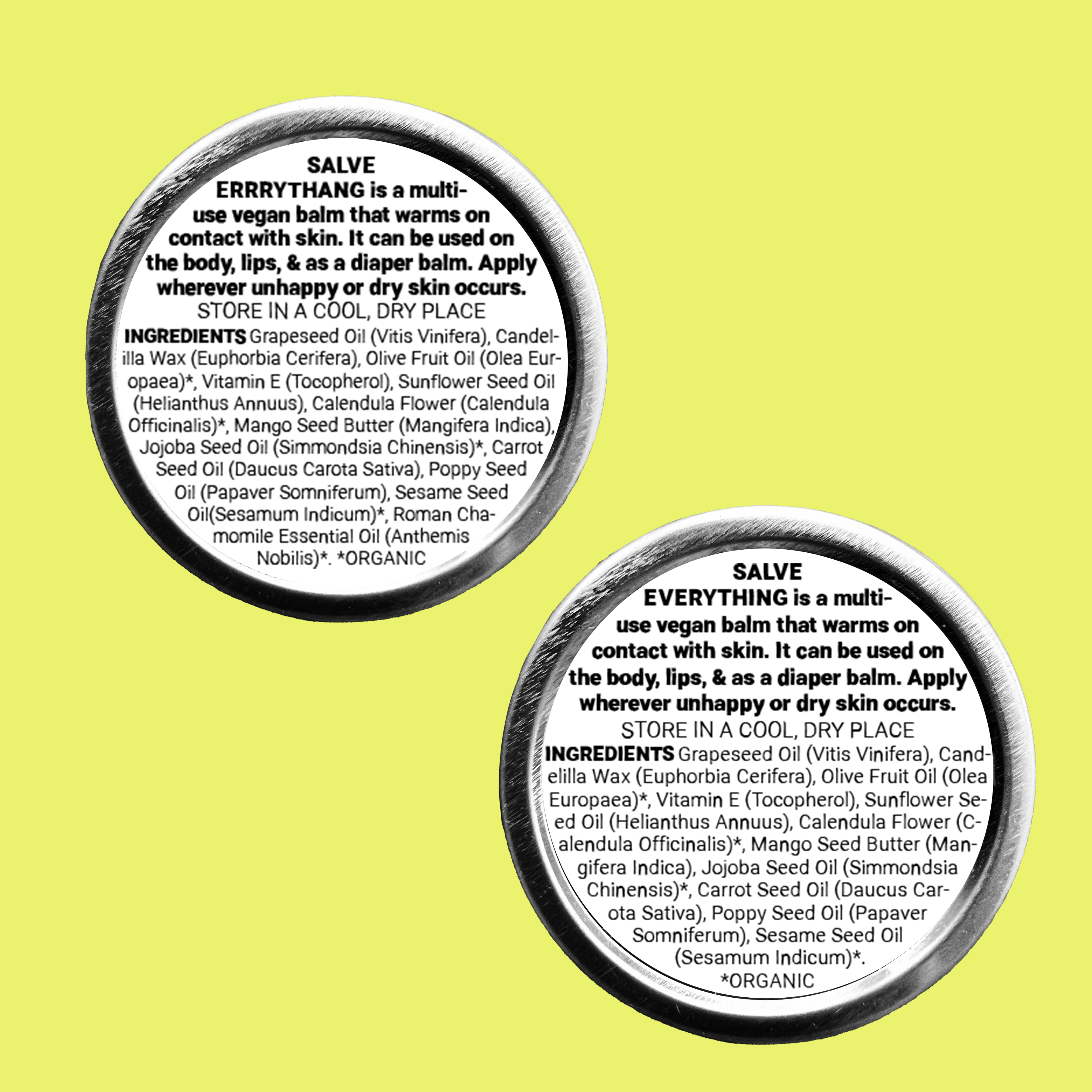 Kalme Co. - Wholesale Healing Salve/Balm/Cream - SALVE ERRRYTHANG3