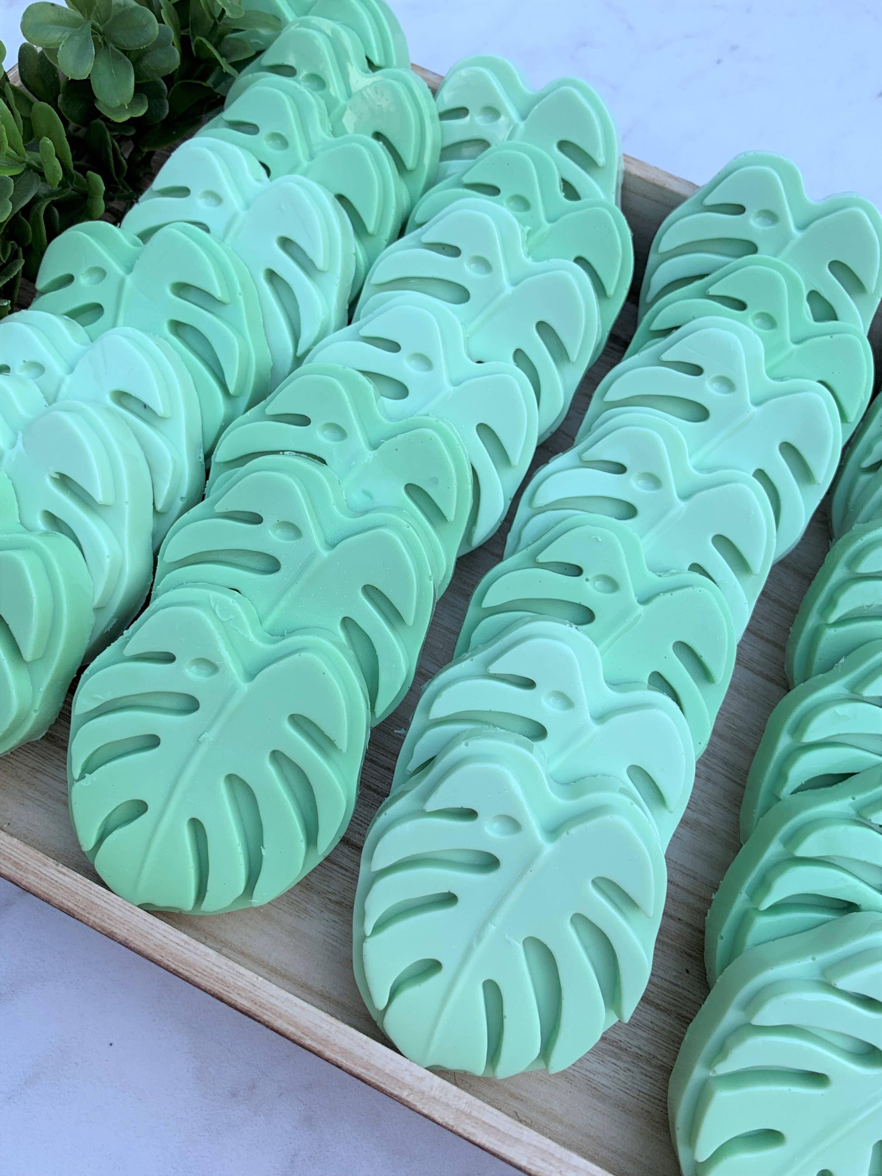 Plunk Soap and Candle Company - Wholesale Bar Soap - Monstera Leaf Soap2