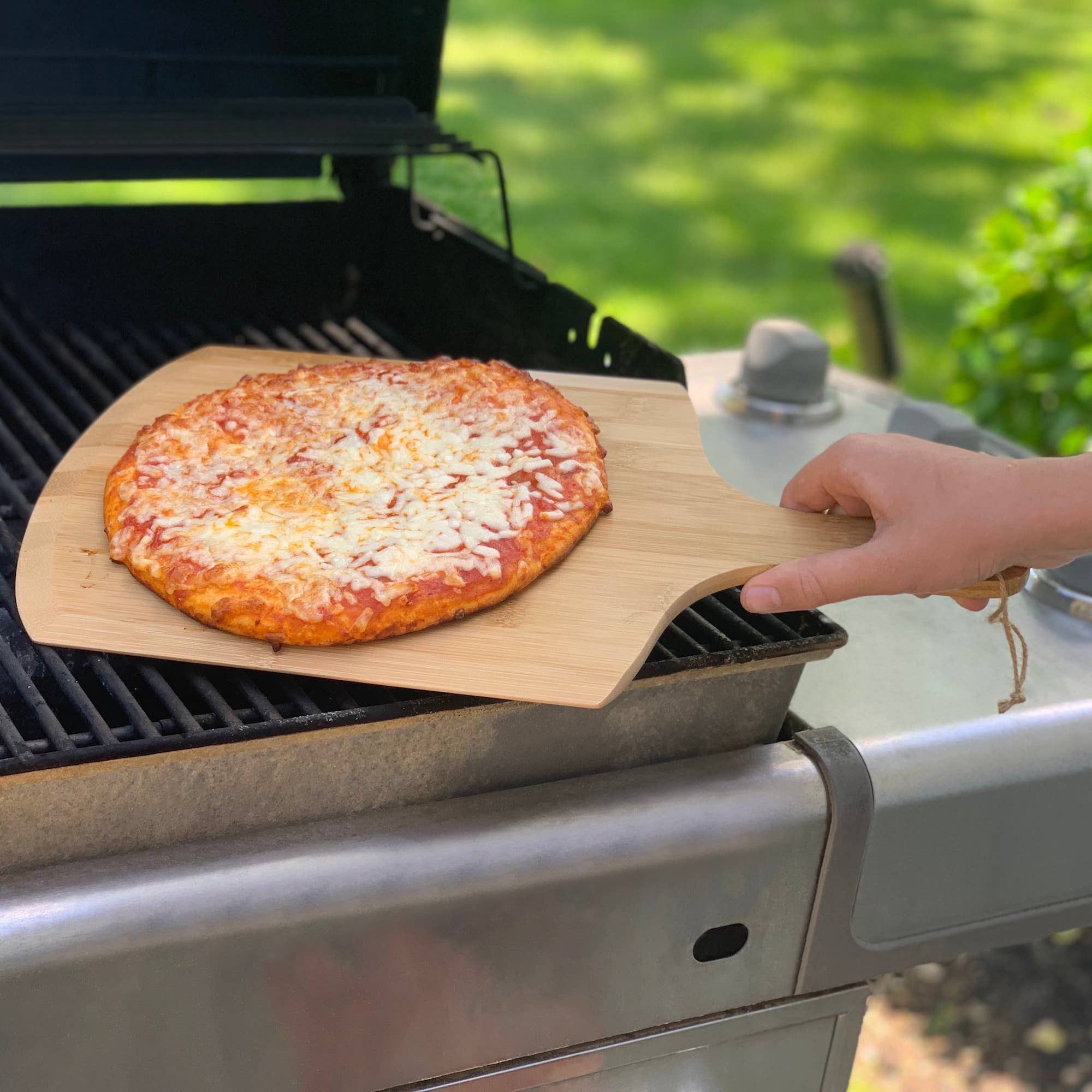 Fox Run Brands - Vente Roulettes à pizza - Pelle à pizza Outset en bambou, palette à pizza de 18 po2