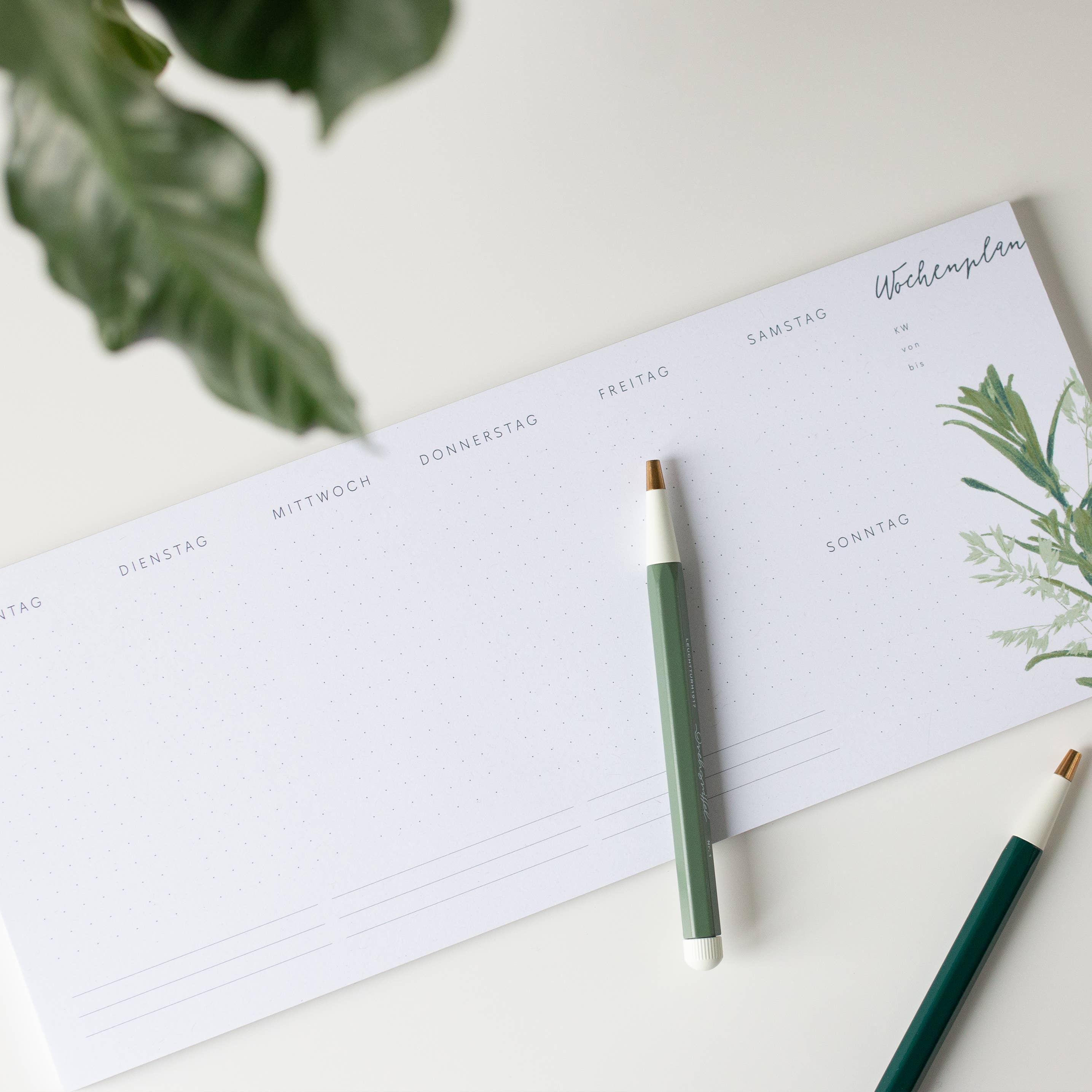 Wildblumen Atelier - Wholesale Notepad - Weekly planner pad Sea Buckthorn with 50 sheets, 30x12.5 cm4