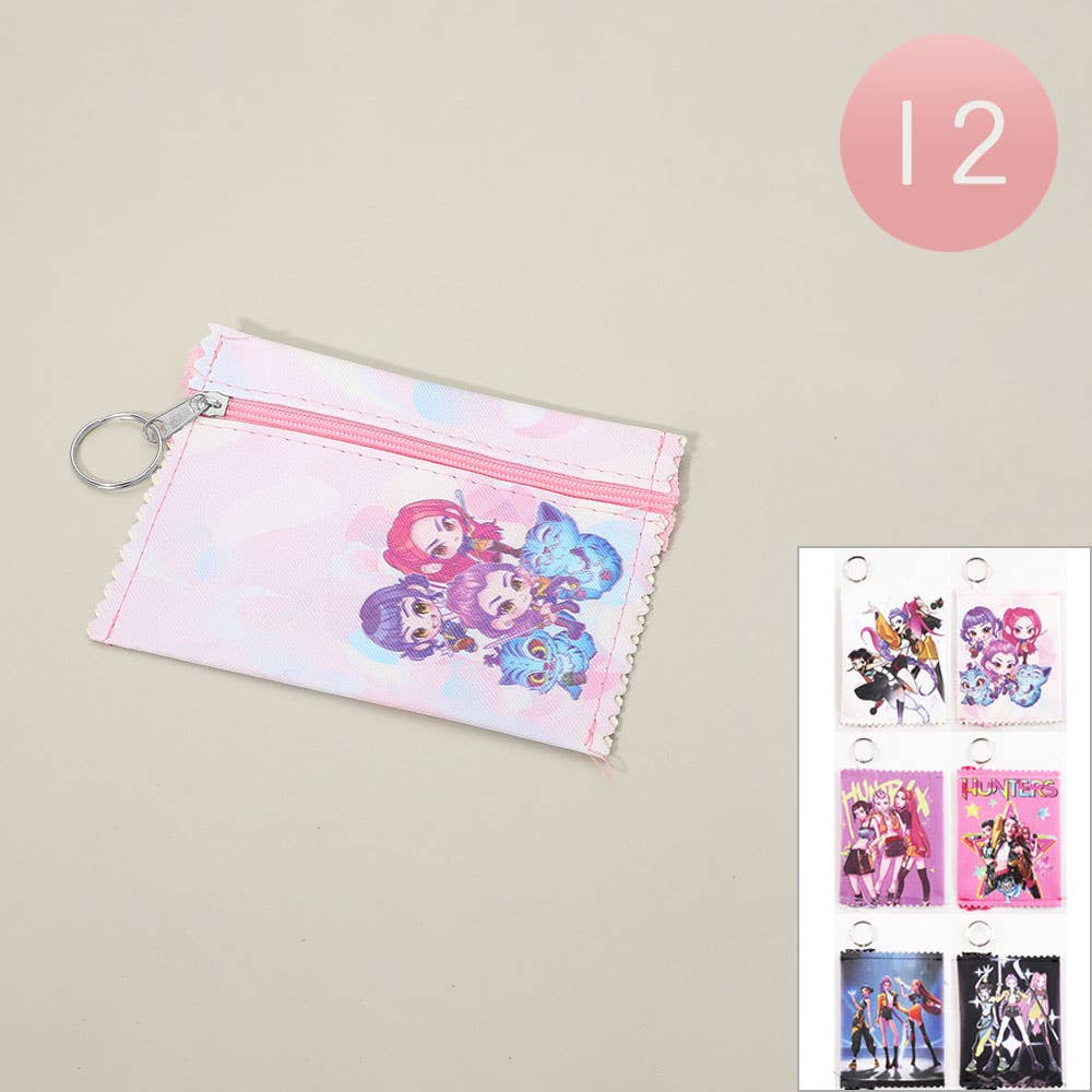 Sensibling Corp. - Vente Porte-monnaie – femme - 12PCS Pochettes Mini Porte-Monnaie KPop Demon Hunters Huntrix