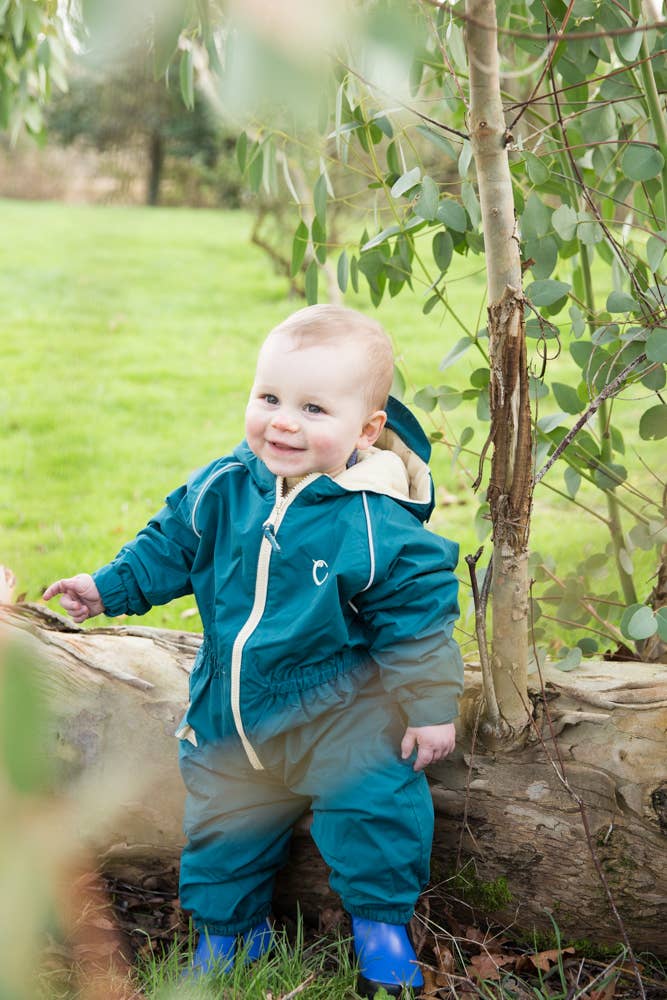 Hippychick – wholesale Jumpsuit – Kids – HC Waterproof Fleeced All-In-One Peacock Green 4-5 Years4