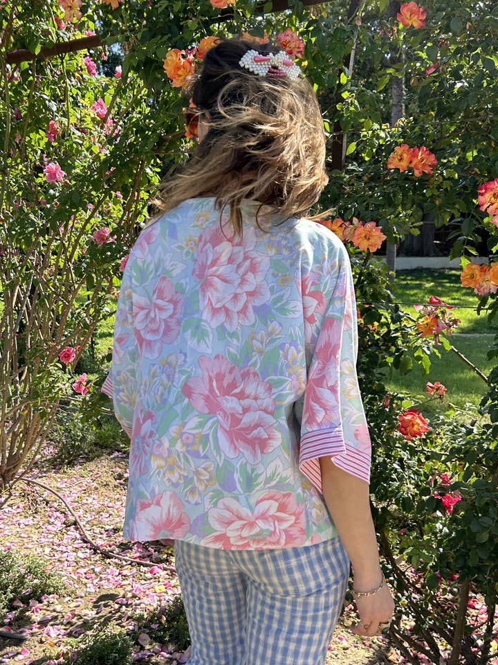 Frankie – wholesale Blus - Dam – Upcycled Kimonoblus