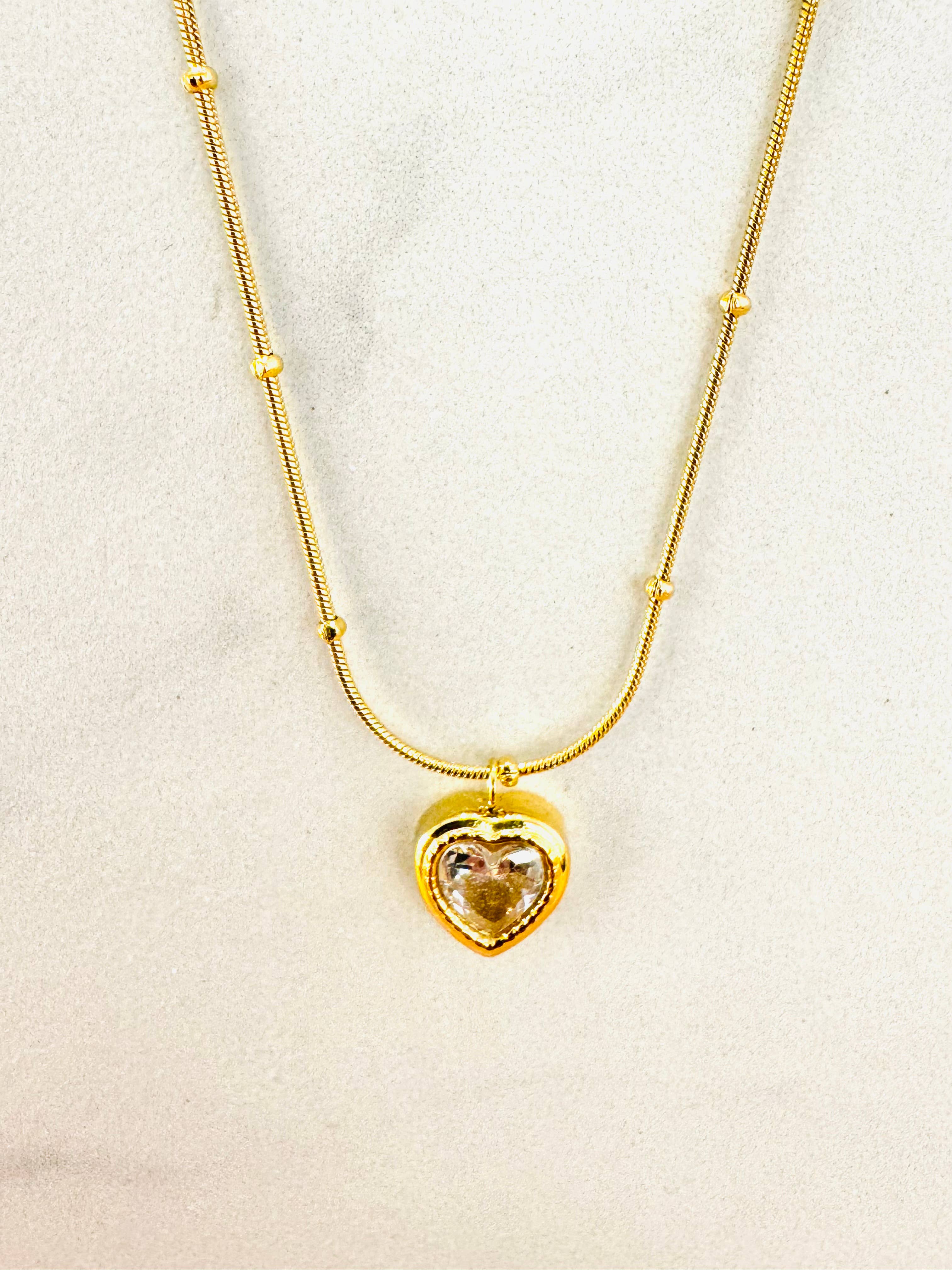 Cassette Barcelona – wholesale Hänge-/berlockhalsband – Halsband med hjärta och zirkonstenar1