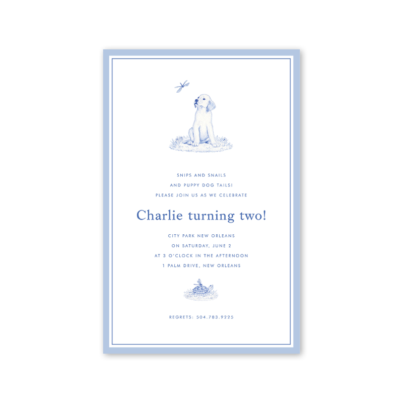 Dogwood Hill - Wholesale Invitations - Snips and Snails Bulk Invitation1