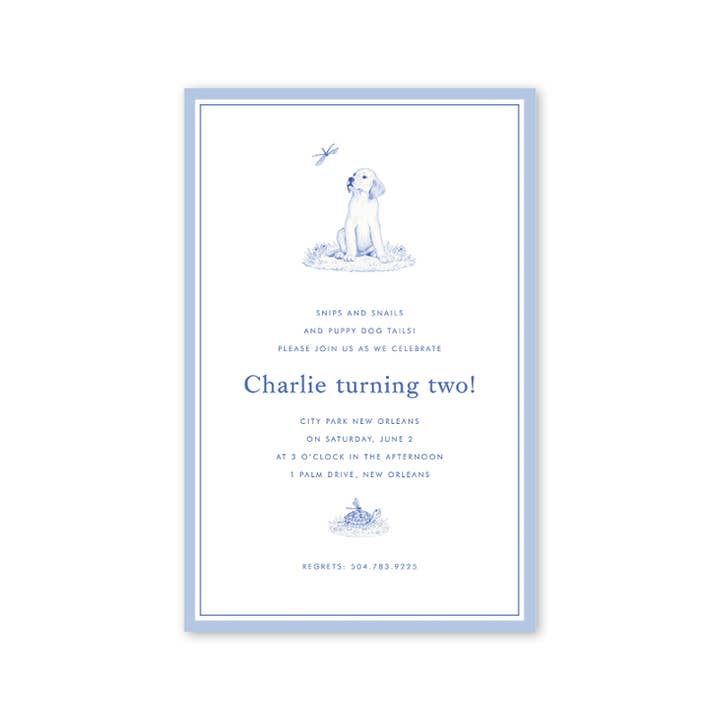 Dogwood Hill - Wholesale Invitations - Snips and Snails Bulk Invitation1