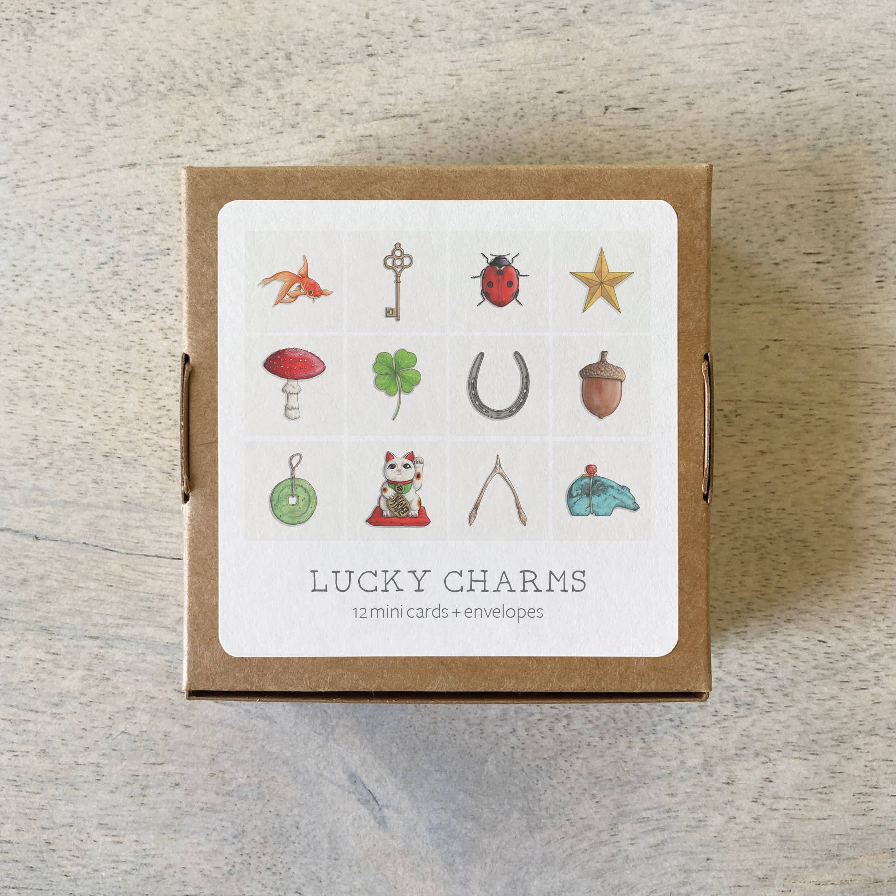 Yeesan Loh - Wholesale Stationery/Notecard Set - Mini Cards Set / Lucky Charms5