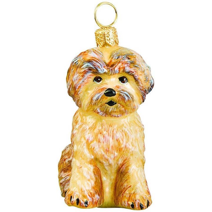 Shorkie Handmade Glass Ornament for wholesale by Joy To The World Collectibles