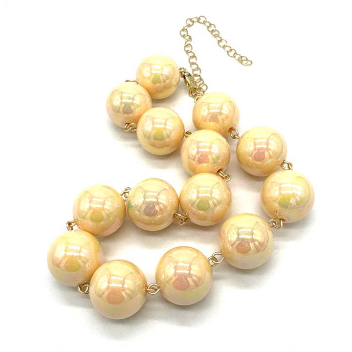 Cream Aurora Amelia Necklace for wholesale by Leetie Lovendale