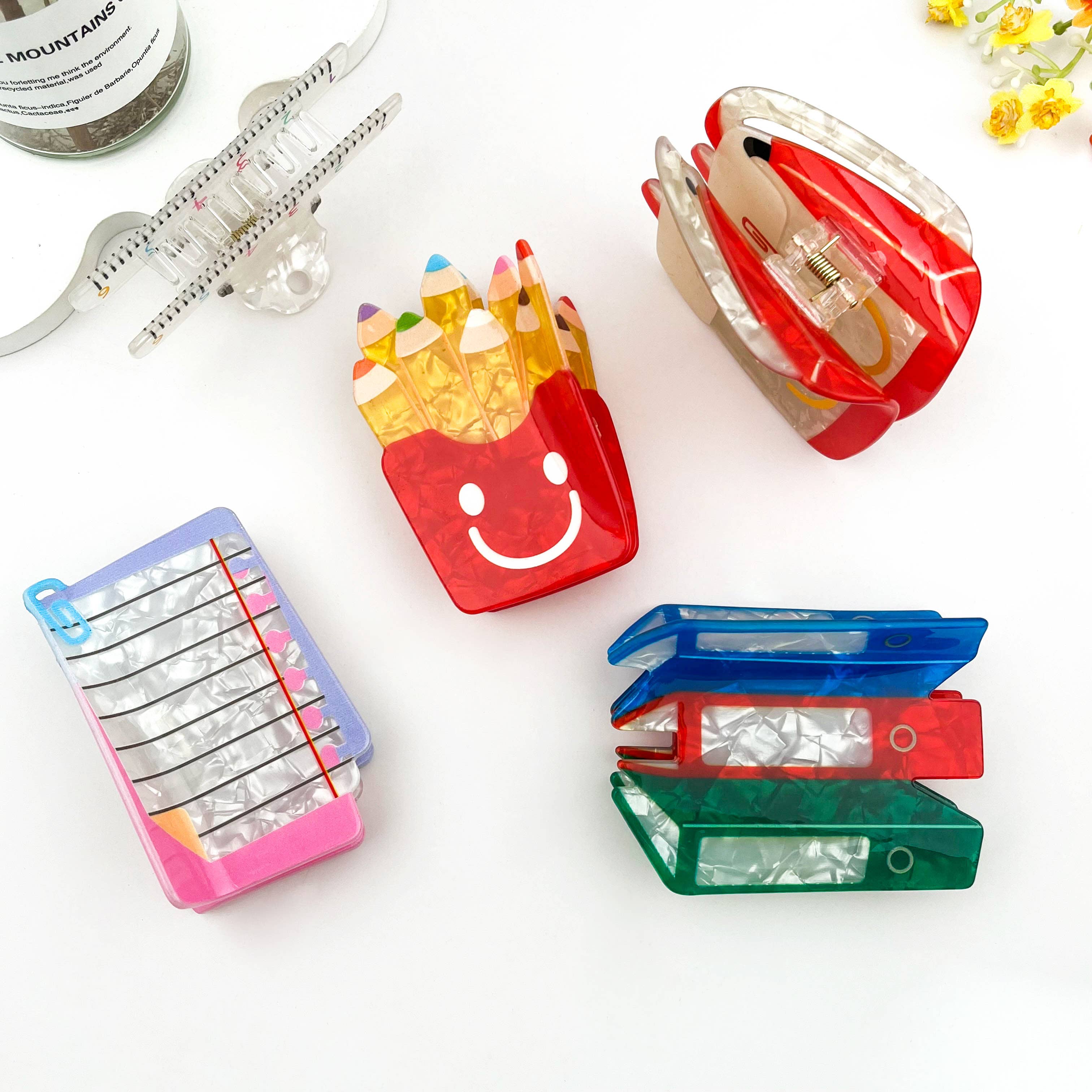 mildstyles - Wholesale Hair Clip - Women's - Crayon Fries Hair Claw – Creative Stationery Style6