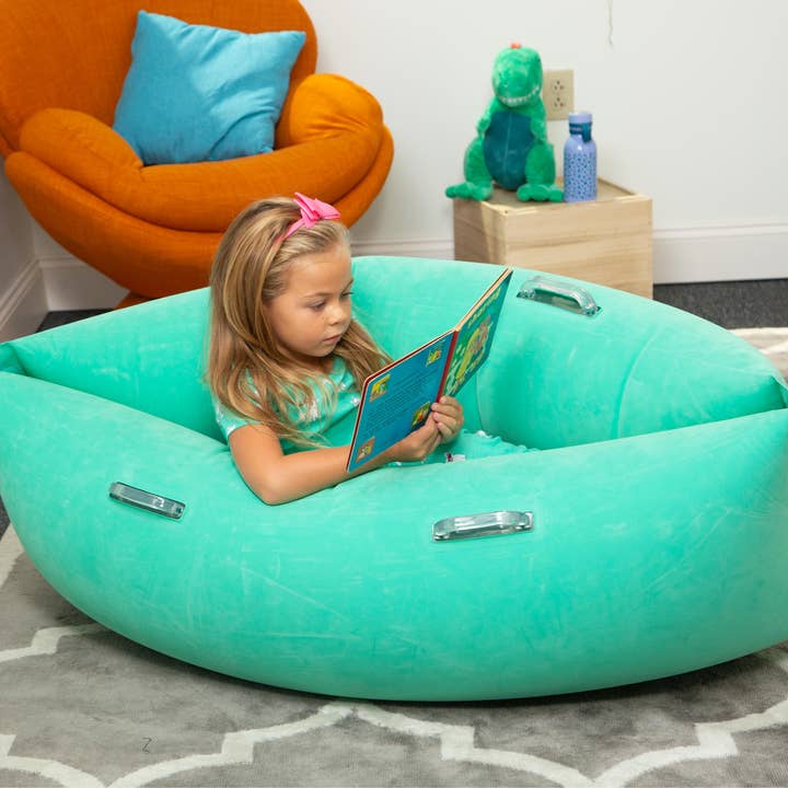 Bouncyband LLC - Wholesale Inflatable Toy - Kids & Baby - Fun & Comfy Hugging Peapod 48” Ages 3-6 up to 4’ Tall5