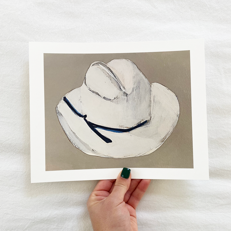 ALEX'S - Wholesale Art Print - Cowboy Hat Print2