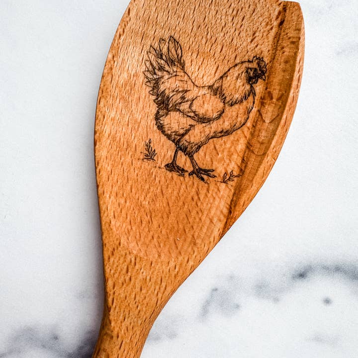 Wood & Ash - Wholesale Kitchen Spoon - Farm Animal Wooden Spoons6