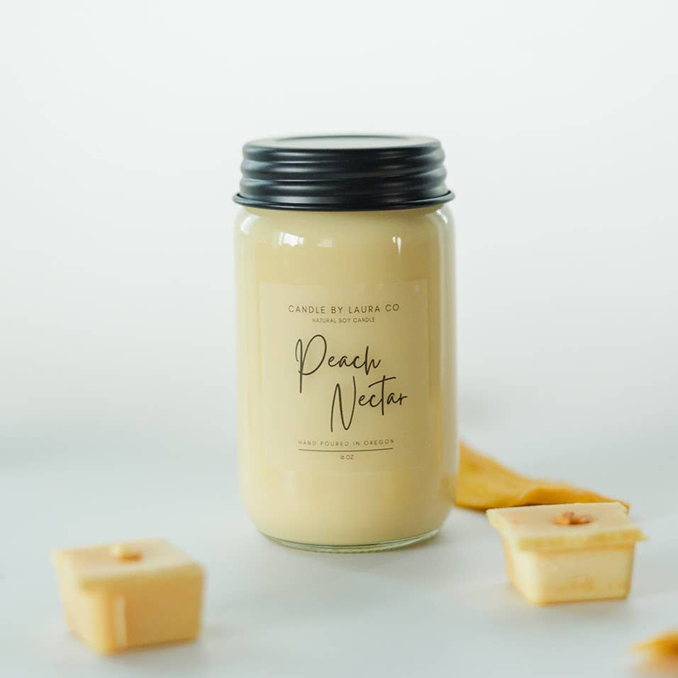 Candles By Laura - Wholesale Jar/Filled Candle - Peach Nectar Soy Jar Candle7