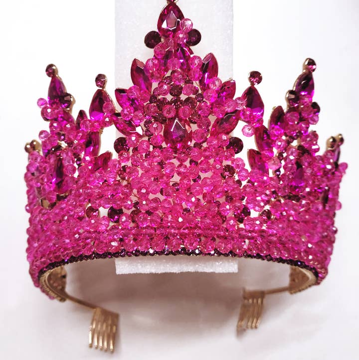 Chicas - Wholesale Tiara - Women's - Beautiful metal tiara with crystal balls and jewels HT97733