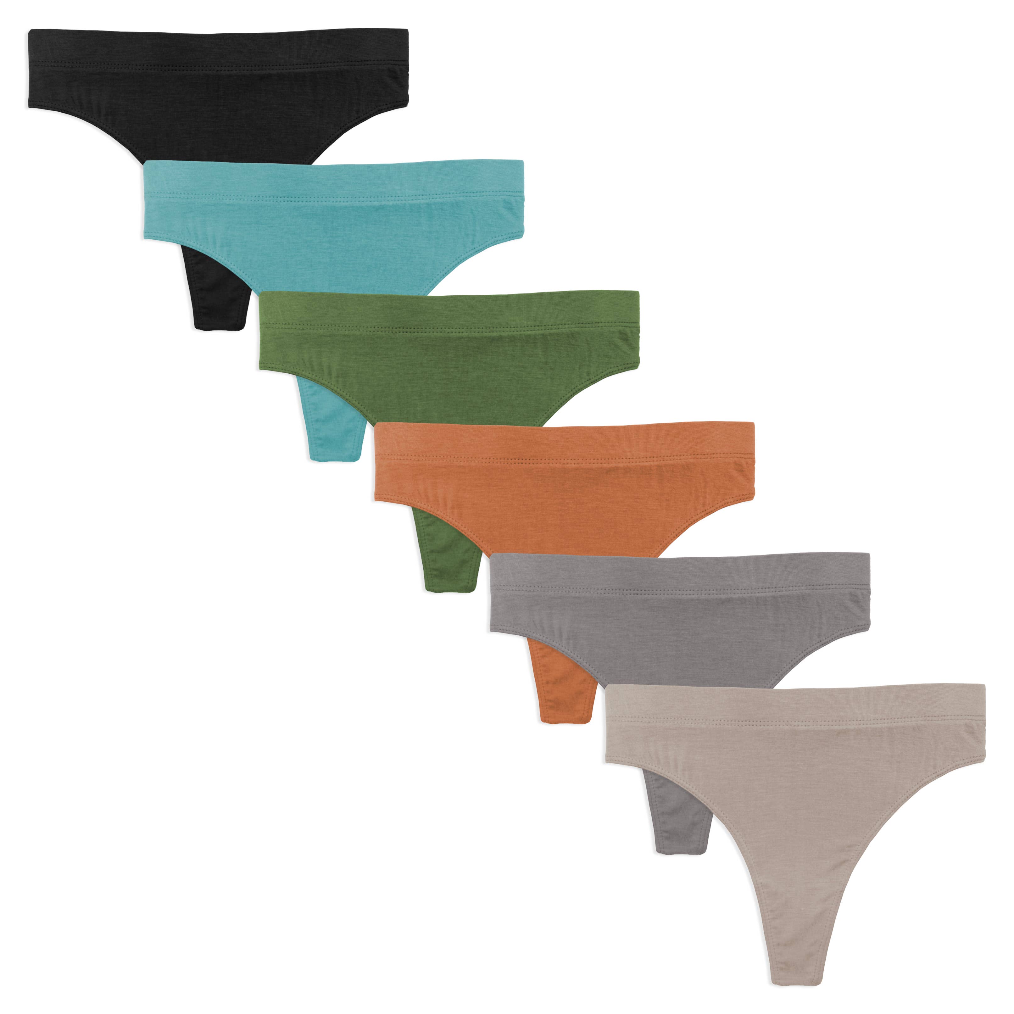 I-Wear Brands - Wholesale Underwear - Women's - 6 Pack Women's Smooth Active Sport Thong Pantie Underwear0