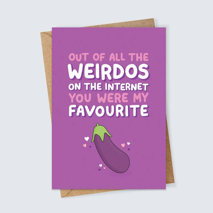 Tarjeta divertida de citas por Internet para venta al por mayor de Inky in the Wild