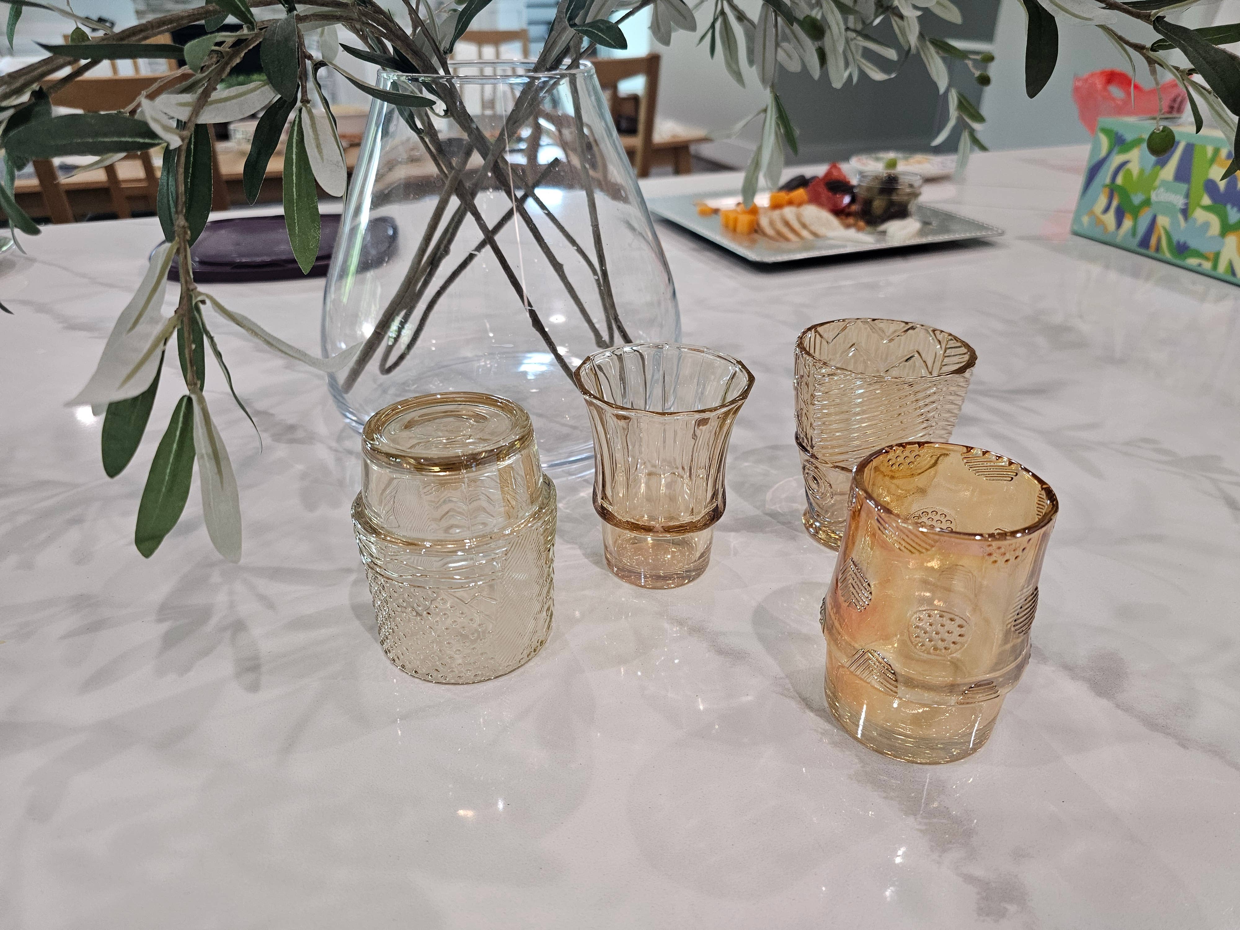 Green Pastures Wholesale - Wholesale Drinking Glass/Cup - Fish Shape Stackable Water Glass Set/Juice Glass6