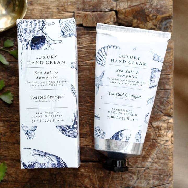 Sea Salt & Samphire Luxury Hand Cream (Coastal Collection) for wholesale by Toasted Crumpet