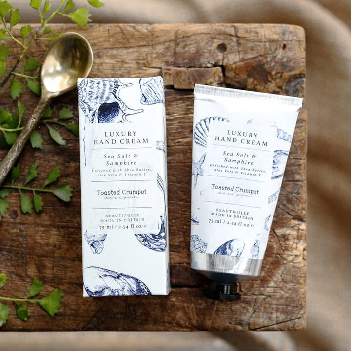Sea Salt & Samphire Luxury Hand Cream for wholesale by Toasted Crumpet (US Duties Paid)