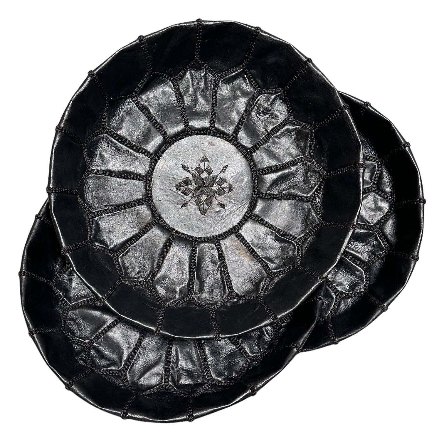 SOUK in the CITY - Wholesale Pouf - Handmade Leather Pouf M9