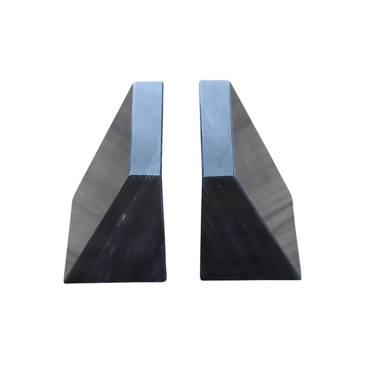 Fox Run Brands - Wholesale Bookend - Fox Run Black Marble Decorative Bookends, Set of 2, 3" x 5"