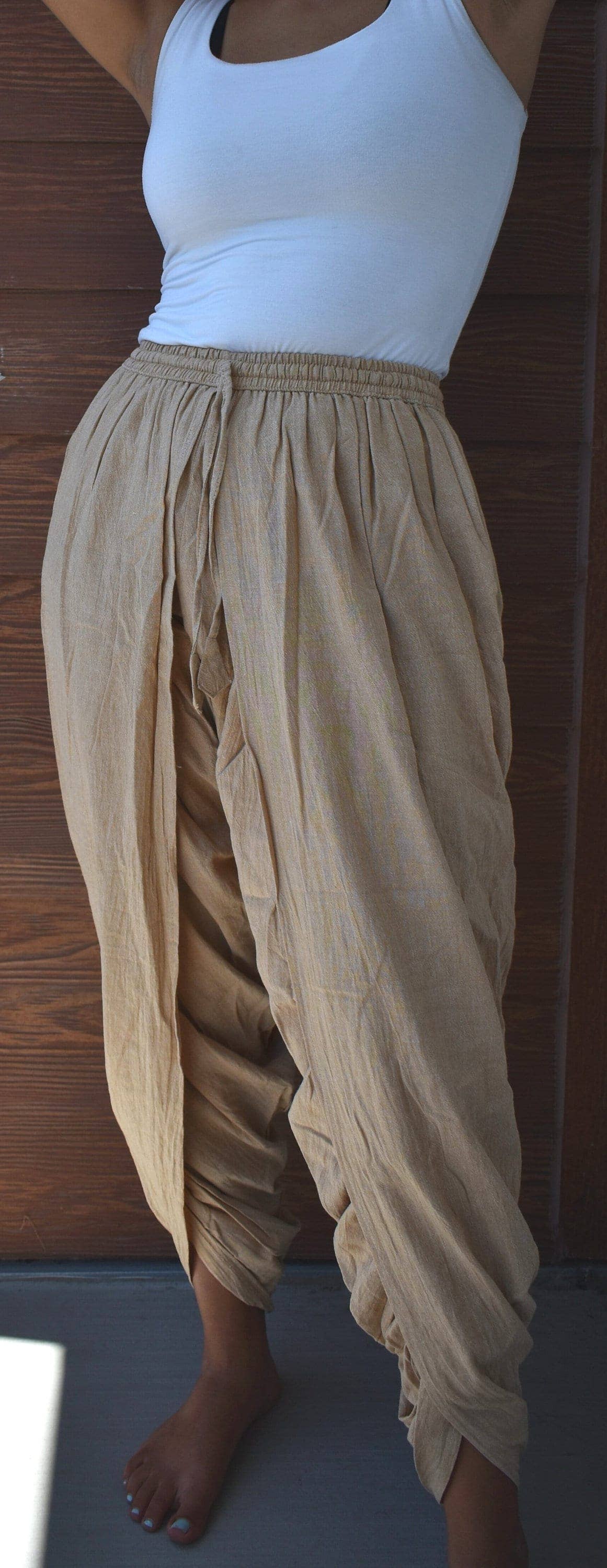 A Tender Rose – Calças - Mulher por atacado – Calças de Cânhamo Algodão Dhoti7