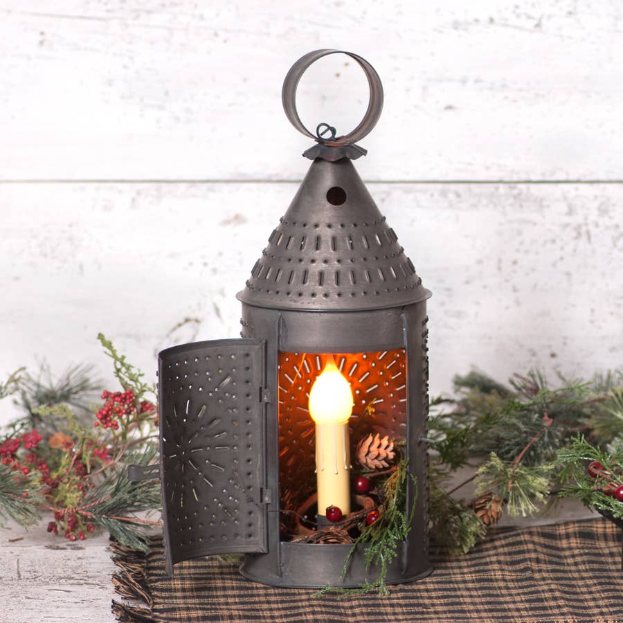 Irvin's Tinware - Wholesale Lantern - 15-Inch Revere Lantern in Kettle Black1