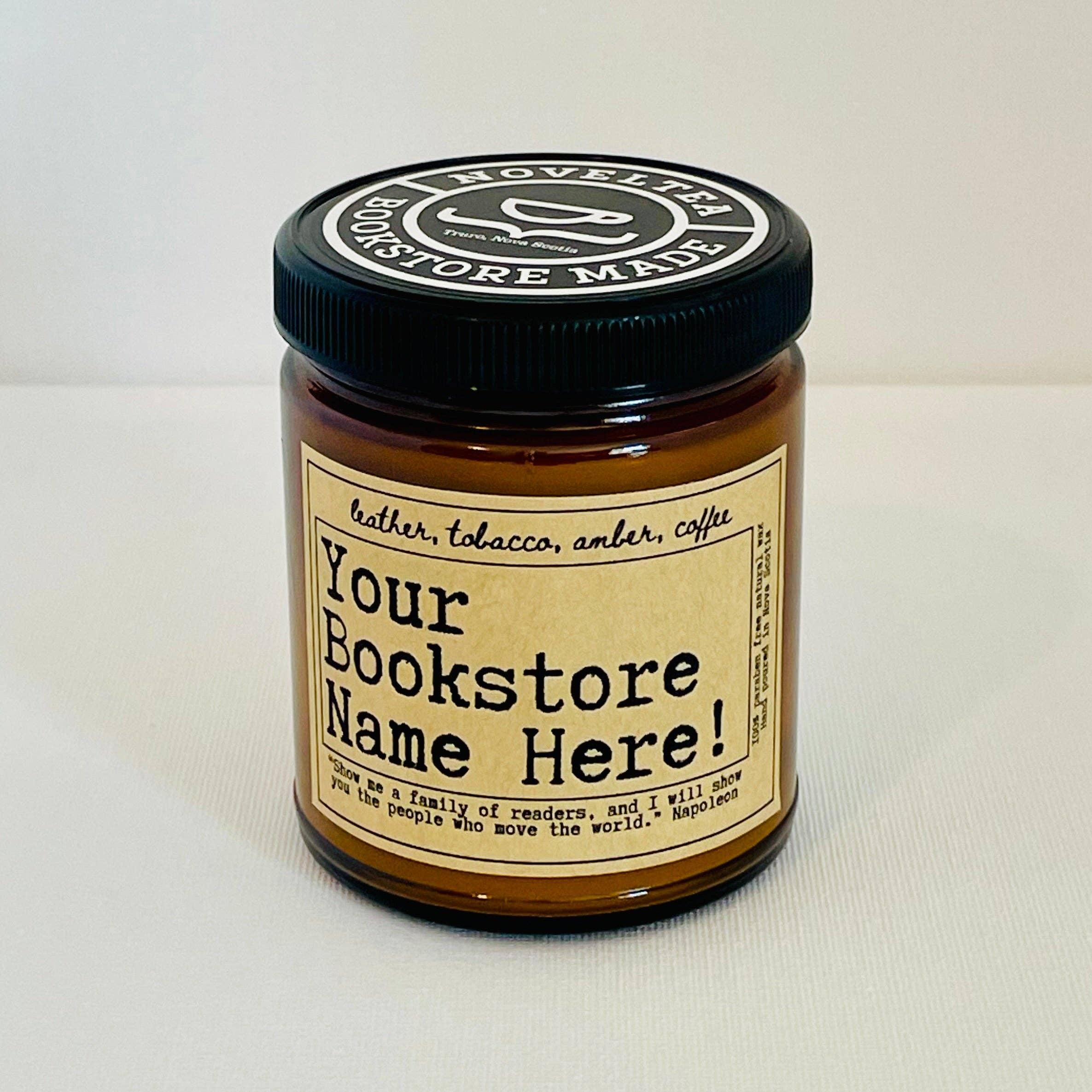 NovelTea Bookstore & Gifts - Vente Bougie en bocal - Bougie parfumée White Label Book1