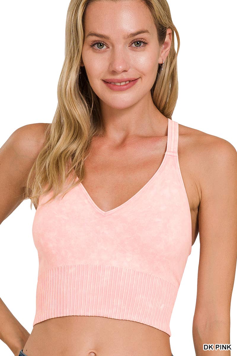 42POPS - Wholesale Tank Top - Women's - `.Washed Seamless Bra Cross Back25