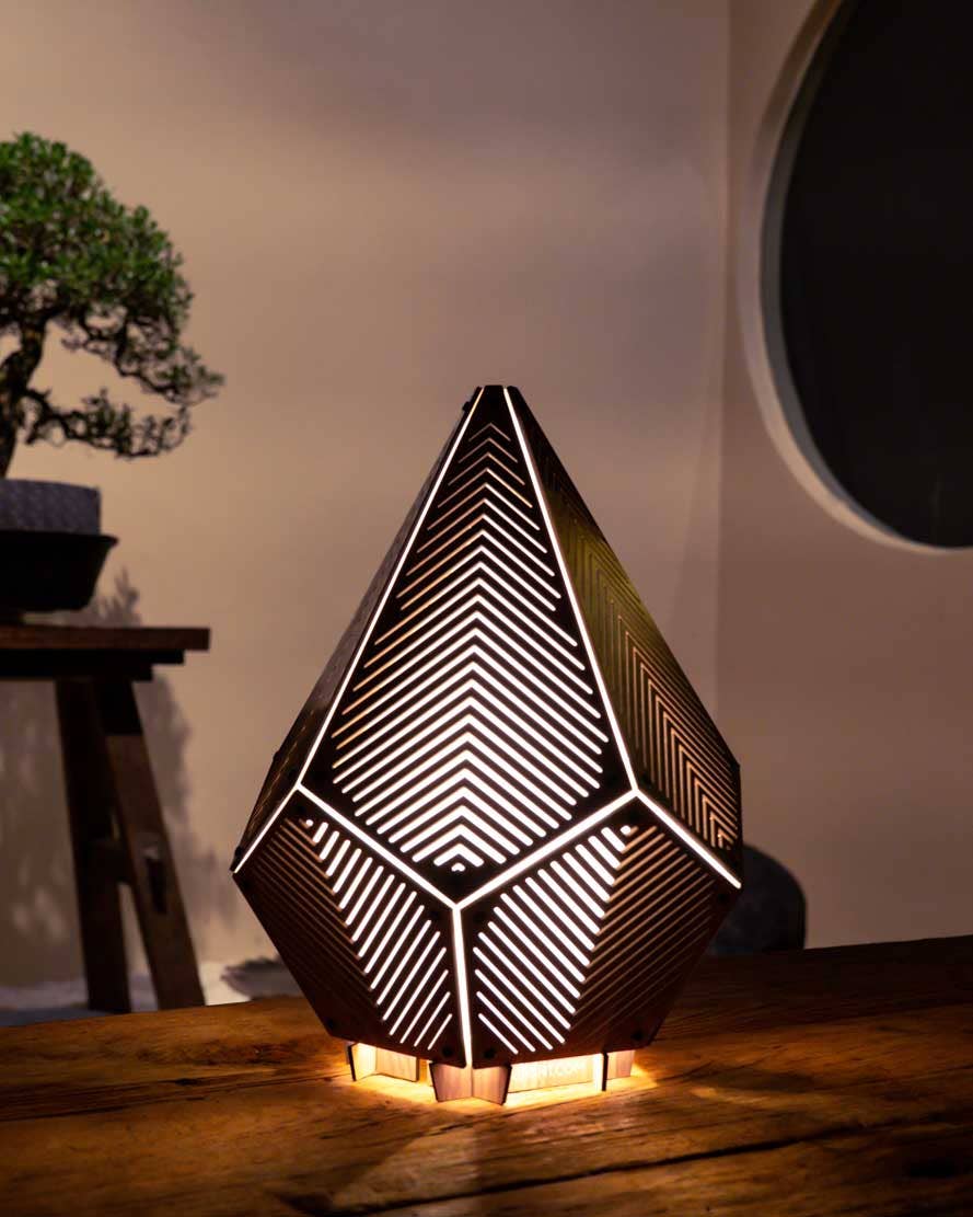 PAPERCRAFT WORLD - Wholesale DIY Craft Kit - SINAR Linez 3D Papercraft Table Lamp21