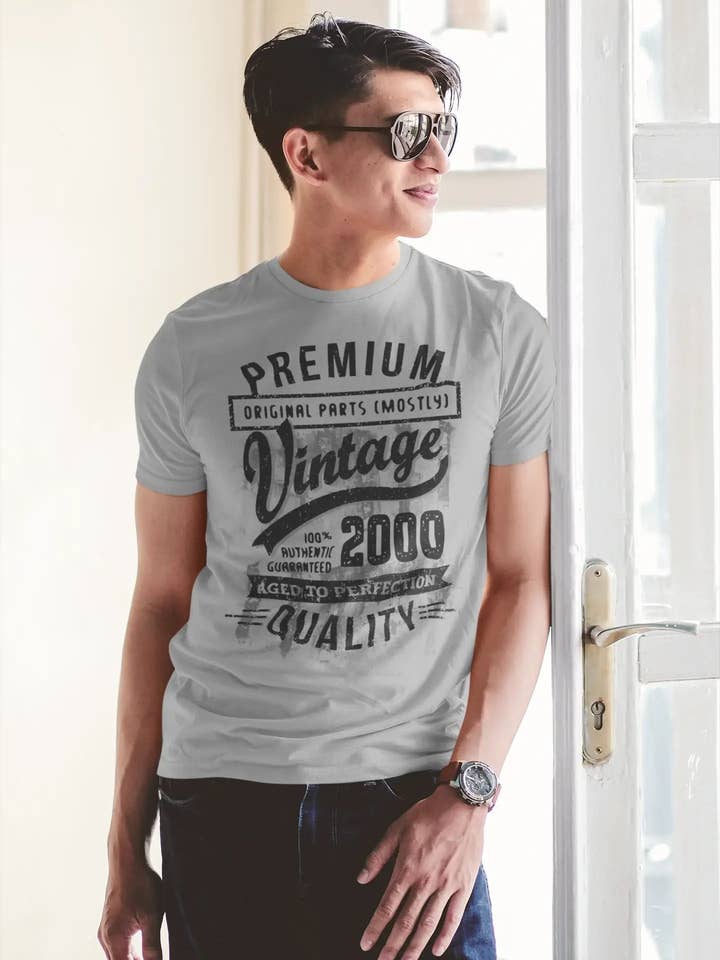 ULTRABASIC - Grafisch T-shirt voor heren, 2000 Aged to Perfection, verjaardagscadeau voor wholesale door ULTRABASIC