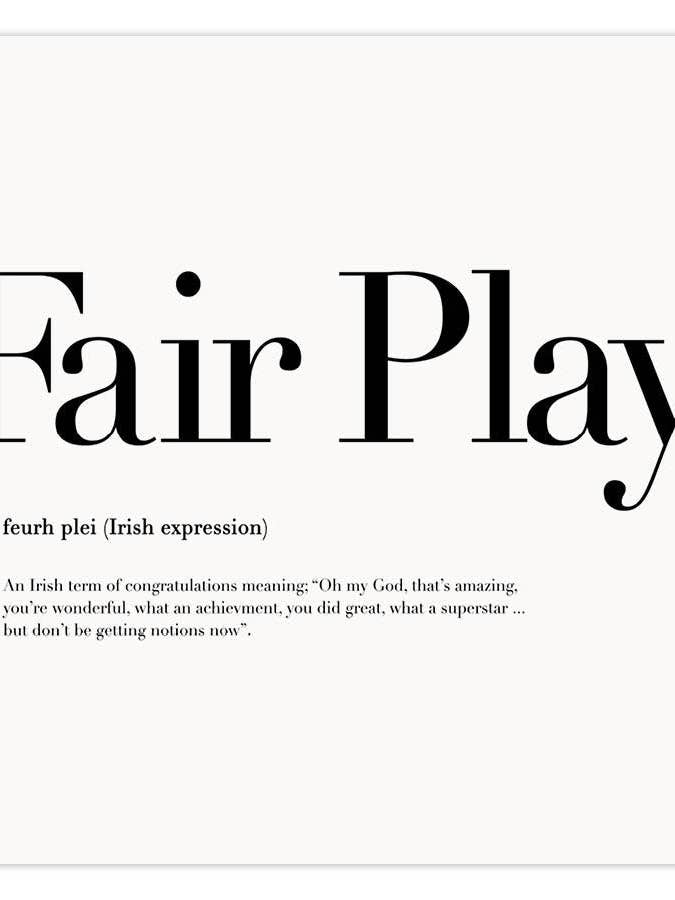 Gioco leale per la vendita all'ingrosso da parte di Dusty Boy Designs