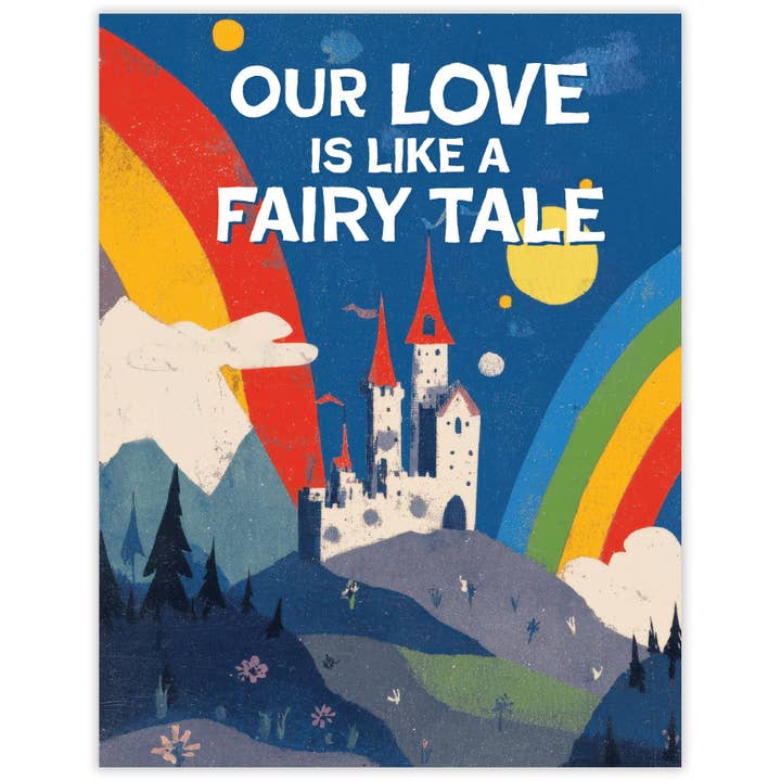 Fairy Tale - Romantic recycled love card for wholesale by Scarecrow & Nut Tree