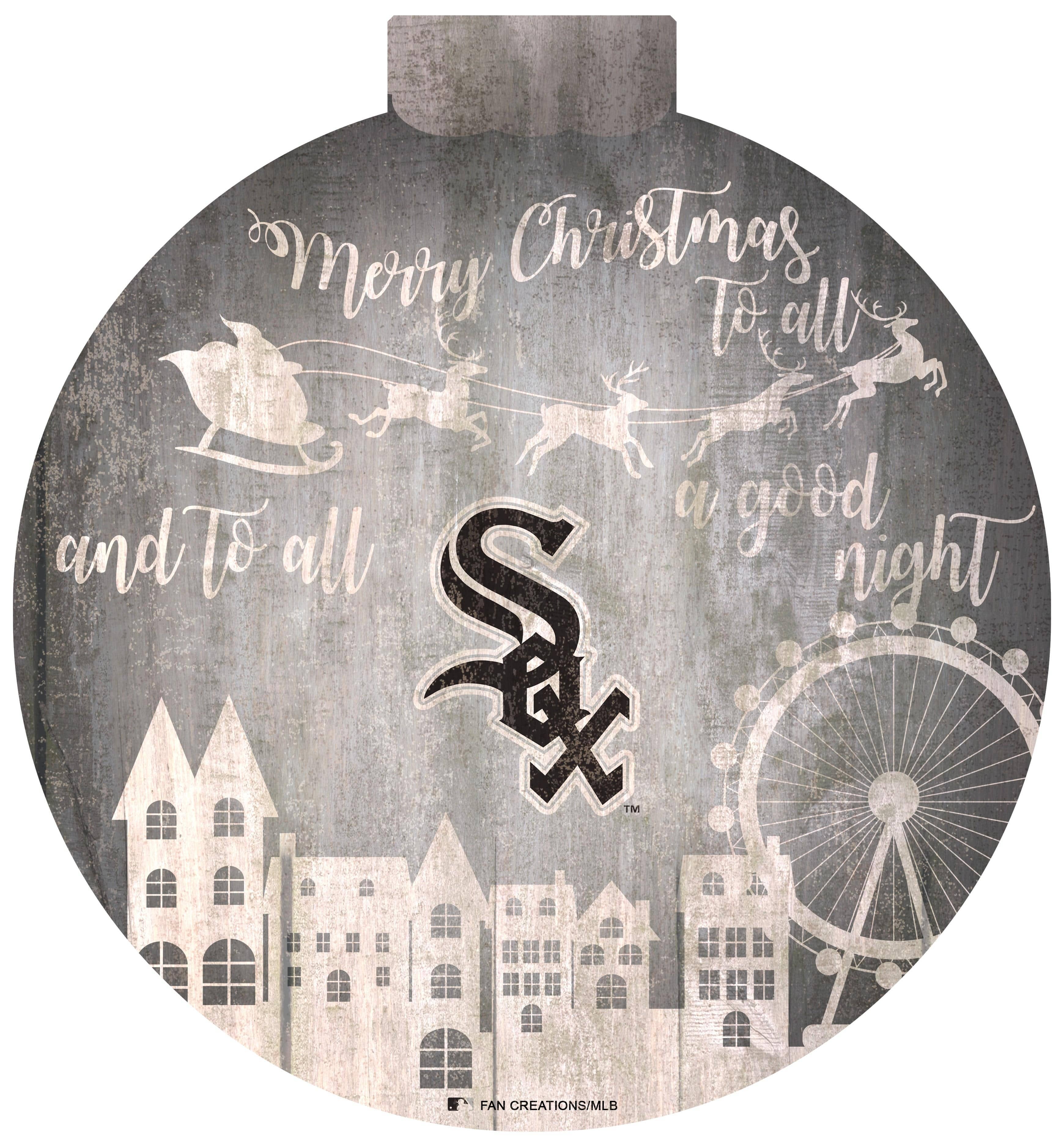 Fan Creations - Wholesale Christmas Wall Art - Chicago White Sox Christmas Village 12in0