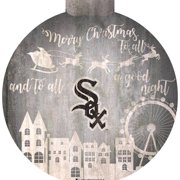 Fan Creations - Wholesale Christmas Wall Art - Chicago White Sox Christmas Village 12in