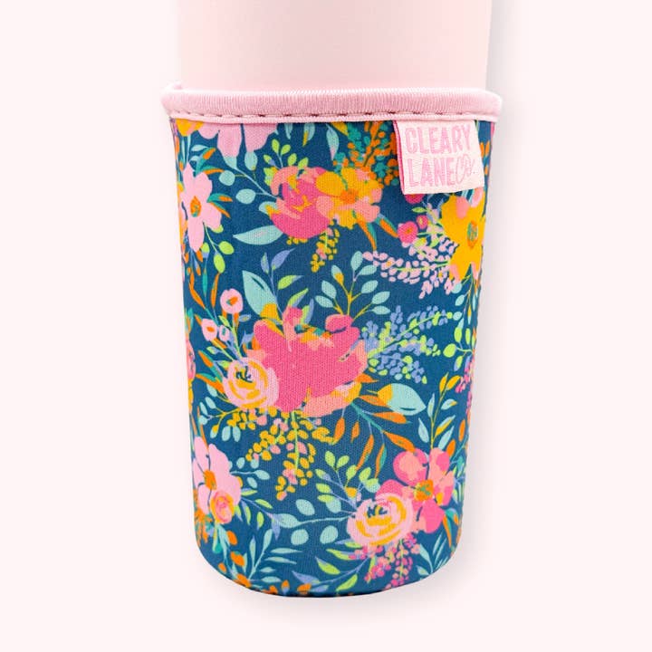 Manga de Copo de Café Posies Arco-Íris Esmeralda por atacado de Cleary Lane