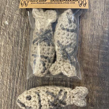 Rosemary's Baby MEK - Wholesale Pet Toy - Cat - Catnip Sardines organic cat treat crochet cat toy set of two1