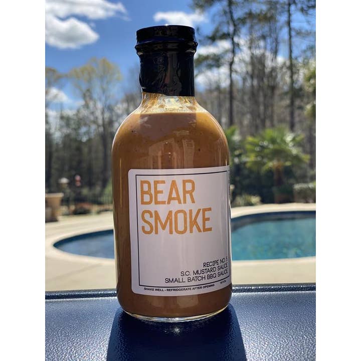Bear Smoke BBQ - Wholesale BBQ Sauce - Bear Smoke BBQ Recipe No. 5 - S.C. Mustard Barbecue Sauce