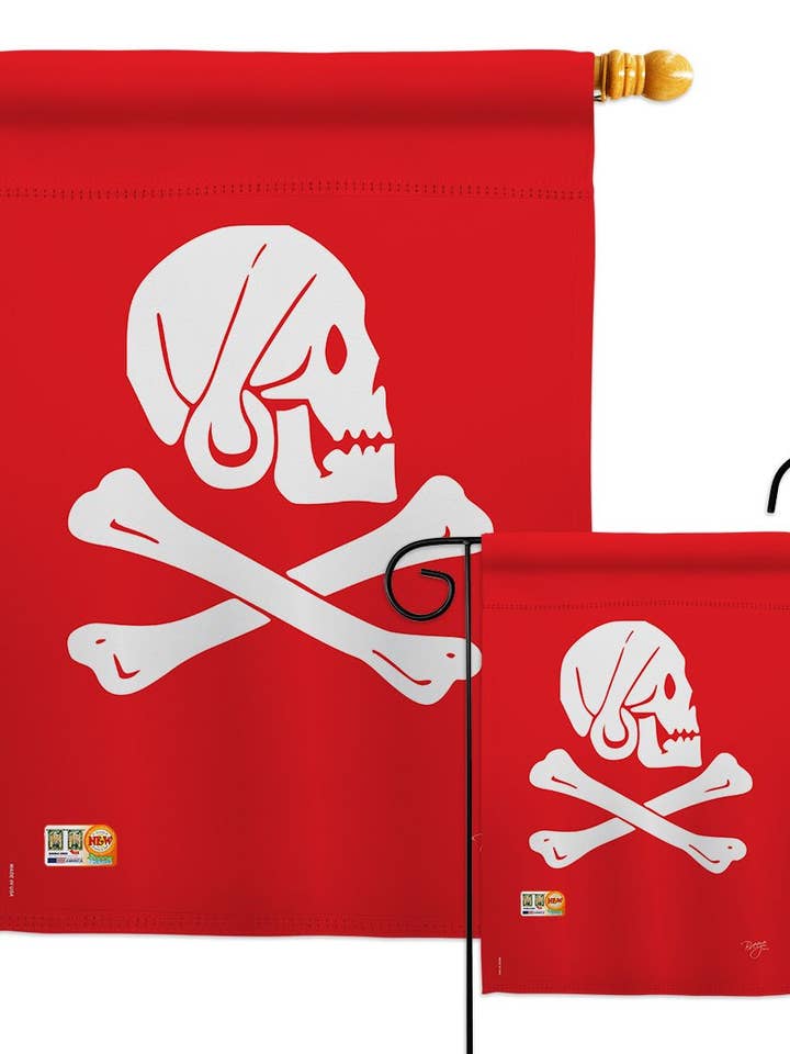 Henry hvert kystnære piratdekor flag for engroshandel hos Two Group Flag Co