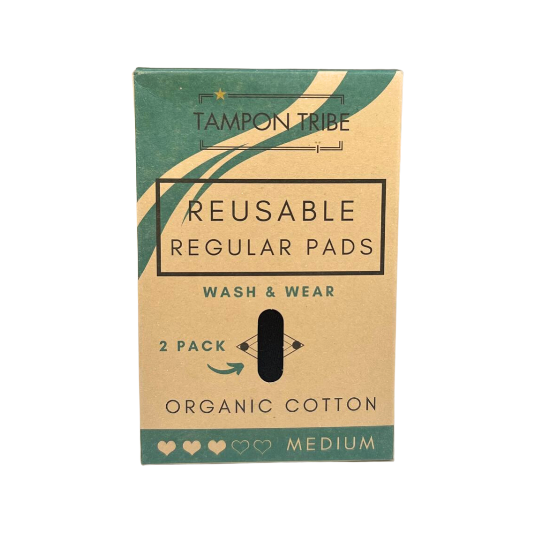 Tampon Tribe - Wholesale Period Underwear - Women's - Organic Cotton Slim Reusable Pad - 2 Pack2