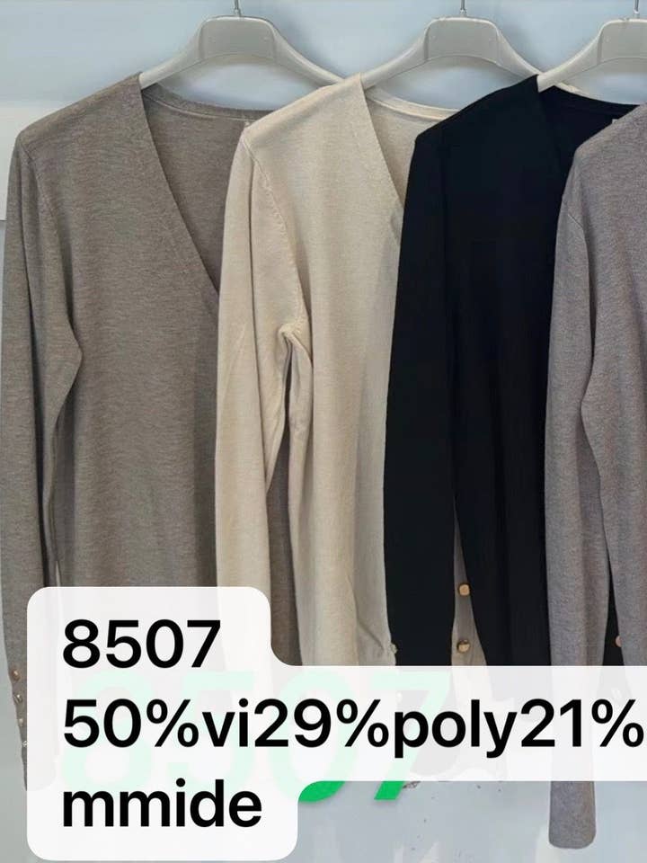 cardigan with v-neckline for wholesale by sole