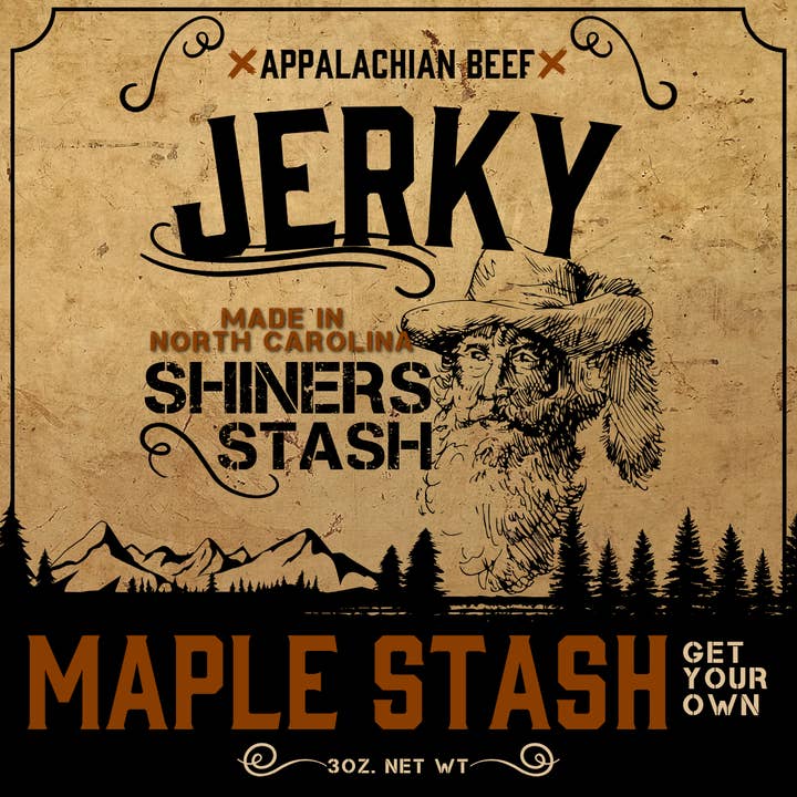 Maple Stash Beef Jerky for wholesale by Shiners Stash, Inc