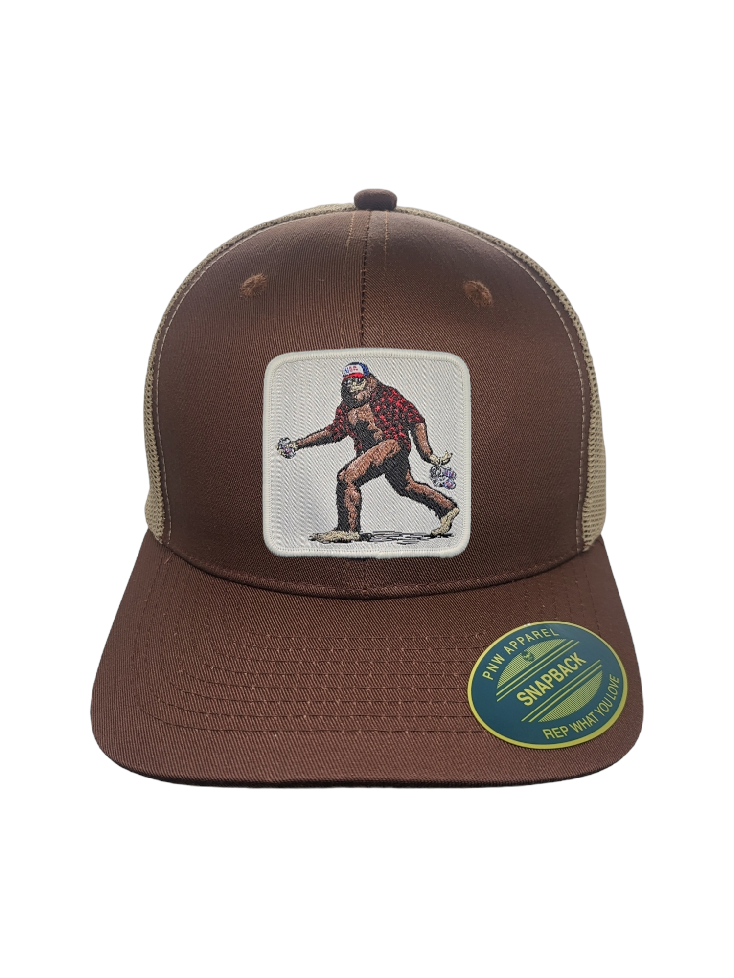 PNW Apparel - Vente Casquette de camionneur – unisexe - Casquette Snapback en maille Sasquatch Trucker0