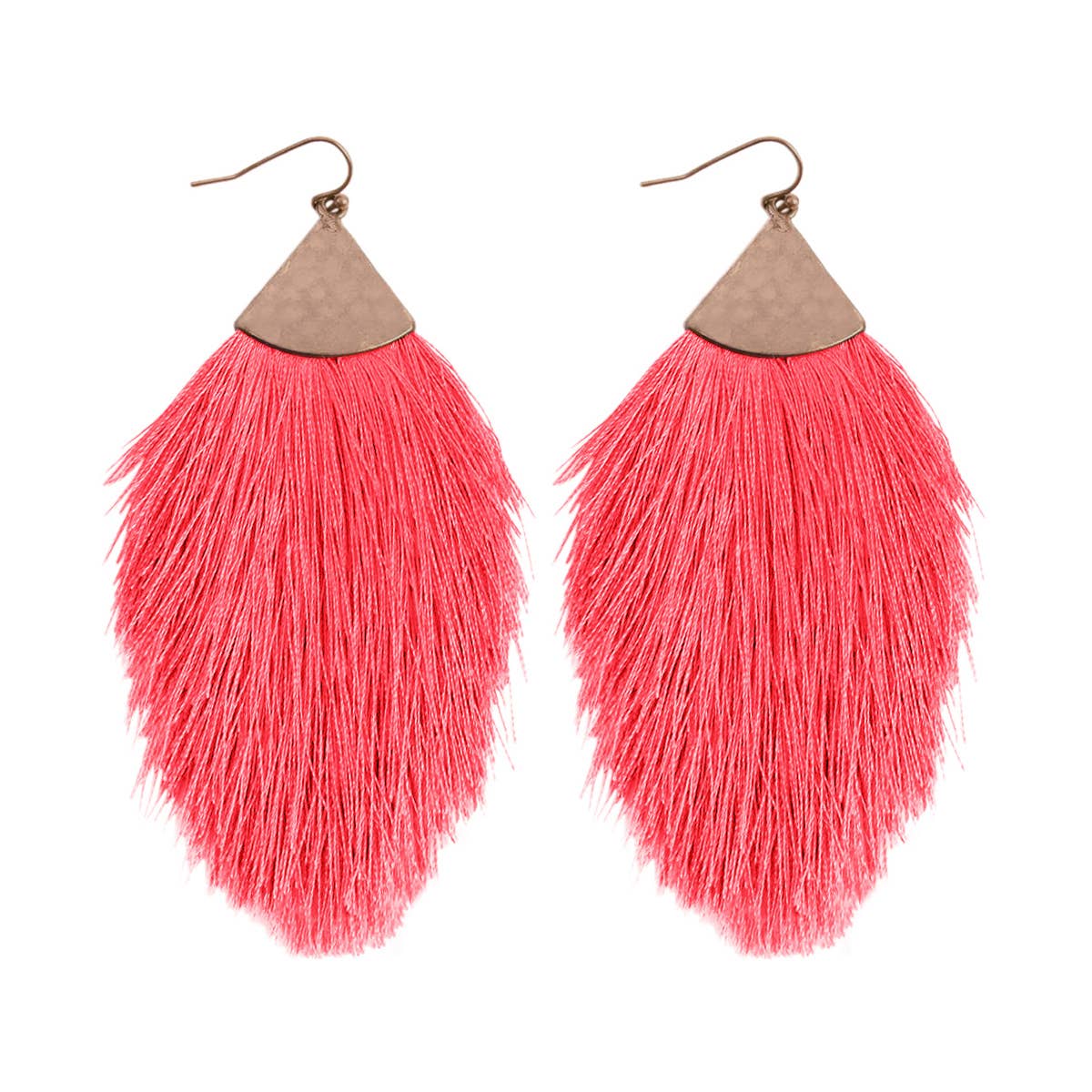 MYS Wholesale Inc - Wholesale Tassel Earrings - Tassel With Hammer Metal Hook Drop Earrings22