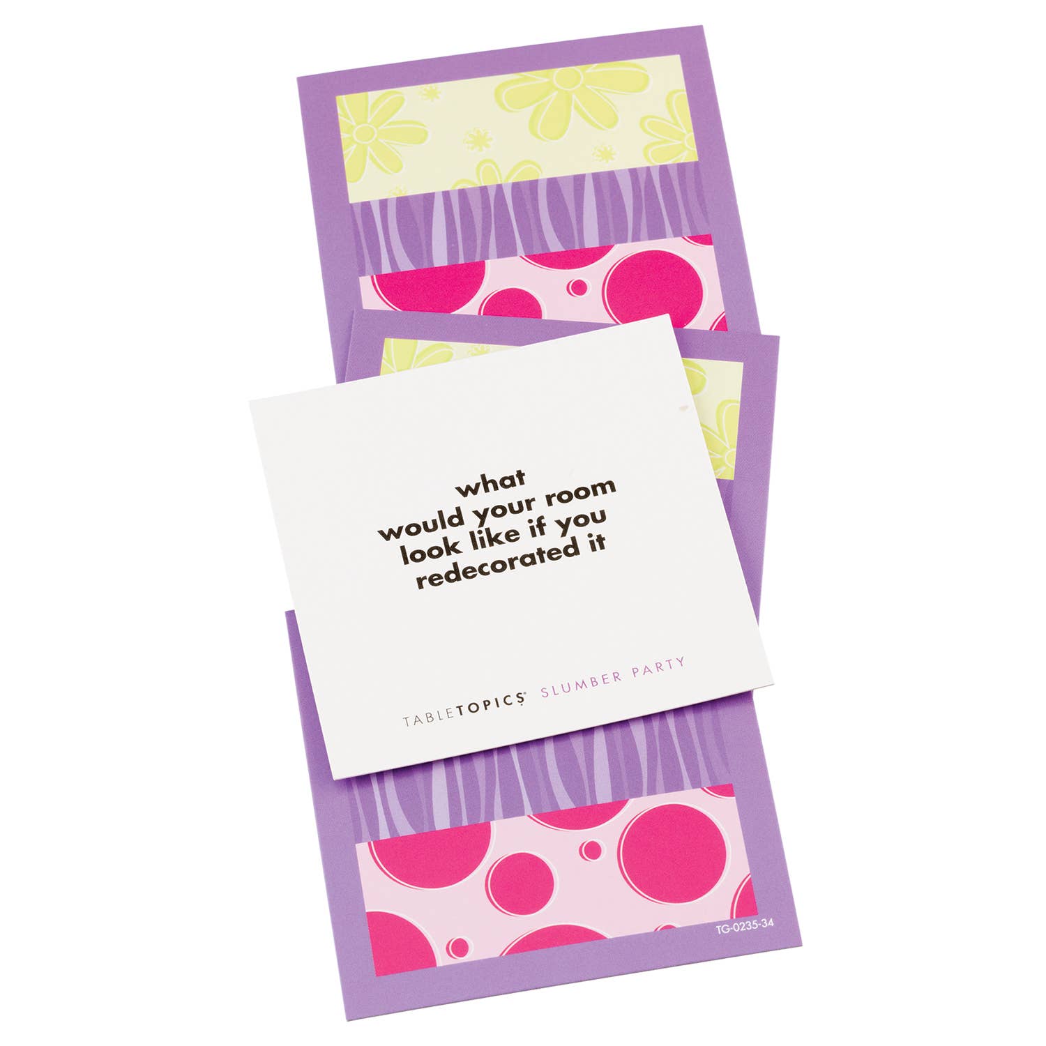 TableTopics - Wholesale Card Game - TABLETOPICS SLUMBER PARTY - Conversation Starter Game2