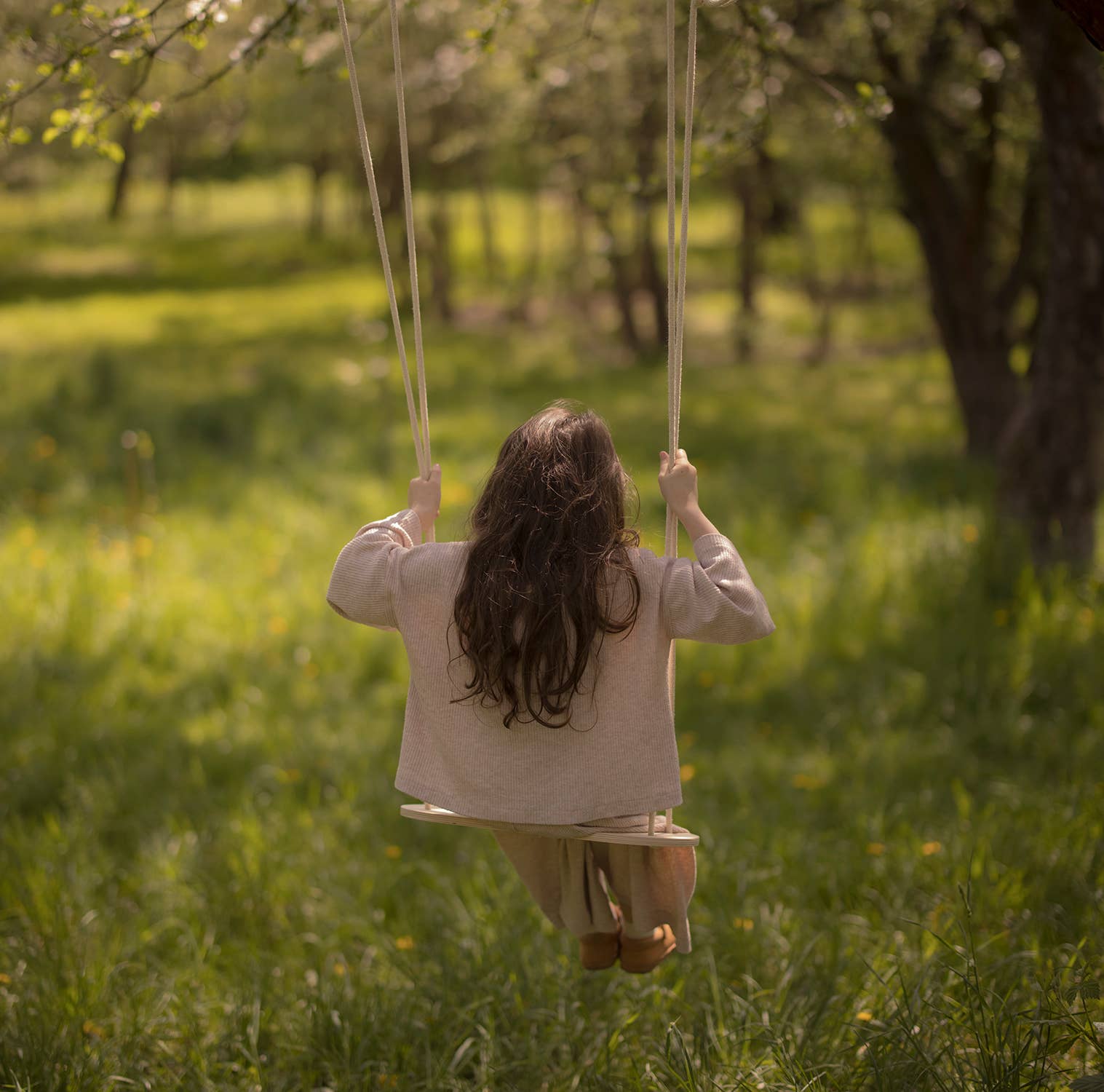 Babai – Großhandel Holzspielzeug – Kinder – Babai Kinder-Holzschaukel mit Baumwollseil12